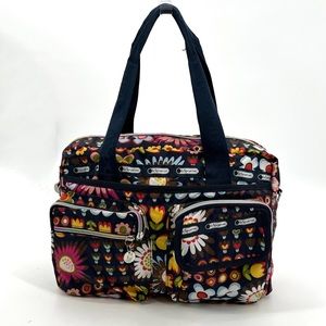 LeSportsac Retro Flower Travel Tote